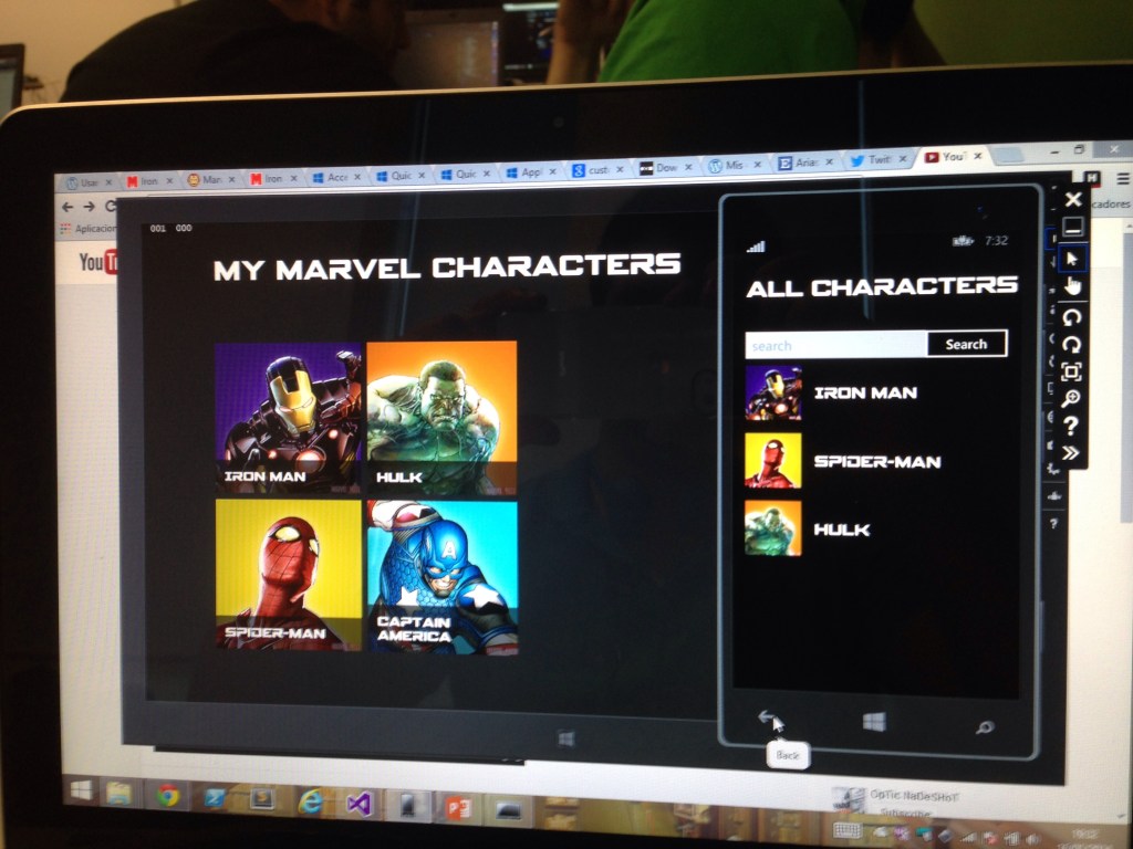 My Super Heroes con fuentes personalizadas gracias a @jsuarezruiz